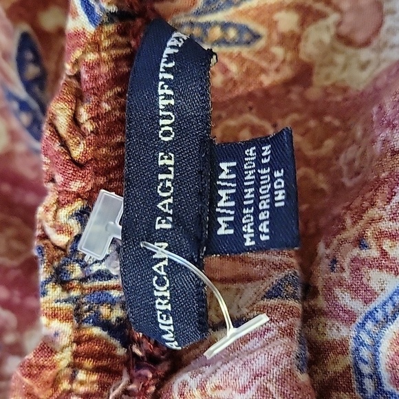 American Eagle Outfitters medium red paisley romper - Picture 3 of 4